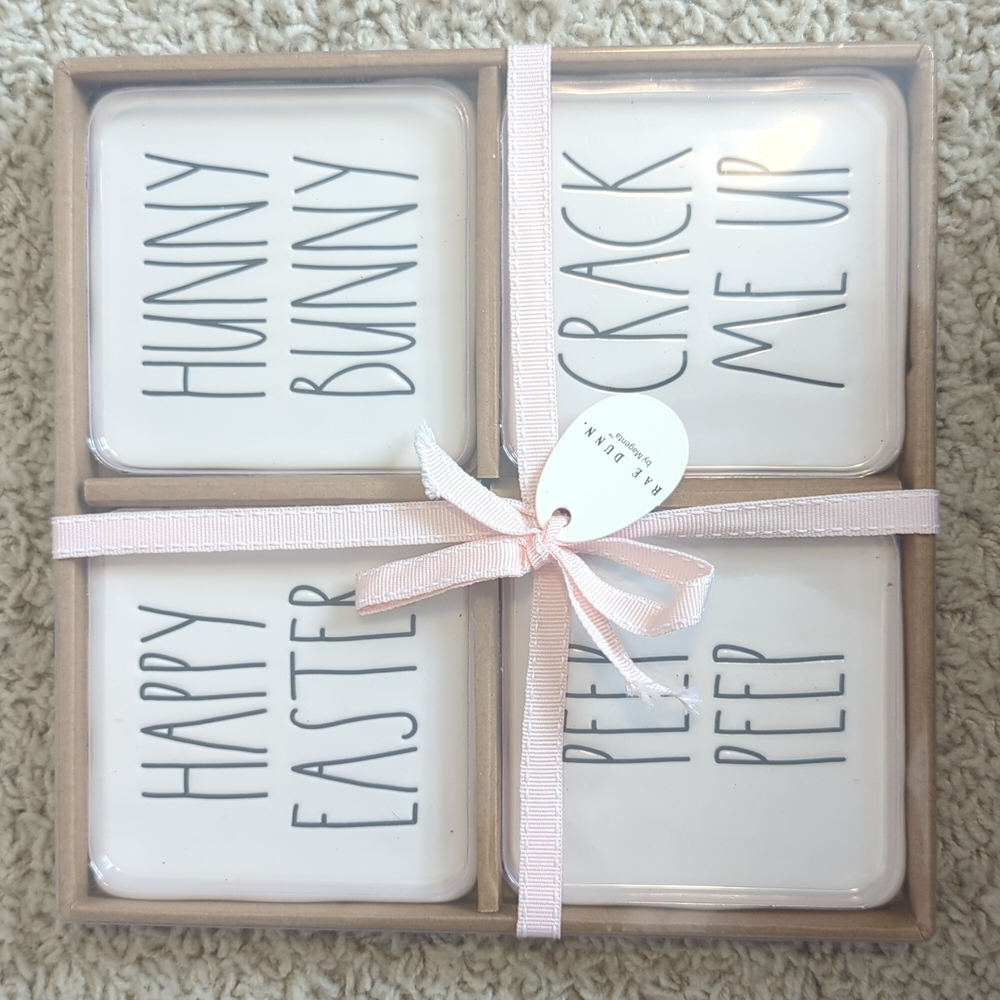 BNIB Rae Dunn Easter Coasters